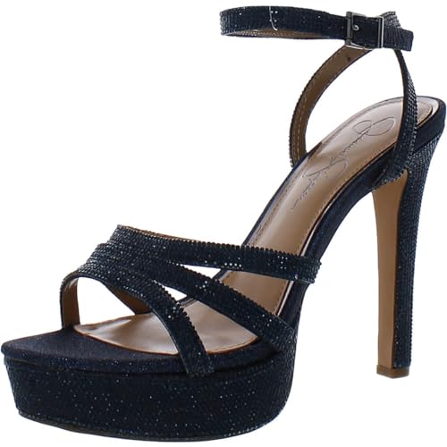 Jessica Simpson Women's Balinah 3 Faux Leather Platform Heeled Sandal