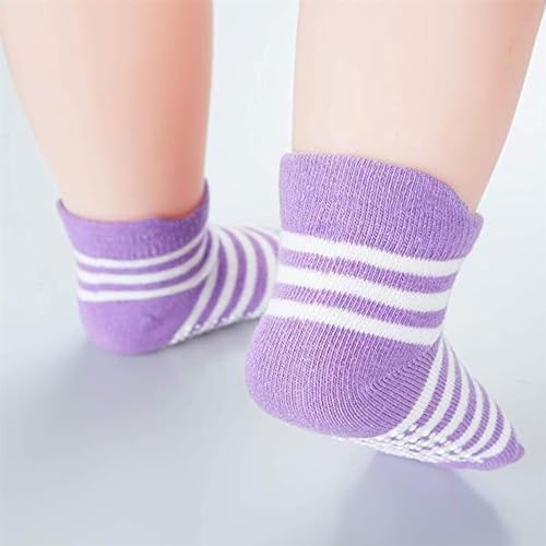 6 Pairs Baby Non Slip Socks for Toddler Boy Girl sith Grips Infants Girls Boys Cute Cotton Ankle Socks2