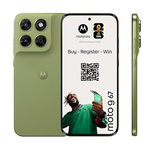 Motorola Moto g67 5G Smartphone (6,78“-Super-HD-Display mit Corning Gorilla Glas 7i, Sturz- und Kratzschutz, 50-MP-Kamera, 4/256 GB, 5100 mAh, Android 16) Pantone Nile Motorola Moto g67 5G Smartphone (6,78“-Super-HD-Display mit Corning Gorilla Glas 7i, Sturz- und Kratzschutz, 50-MP-Kamera, 4/256 GB, 5100 mAh, Android 16) Pantone Nile