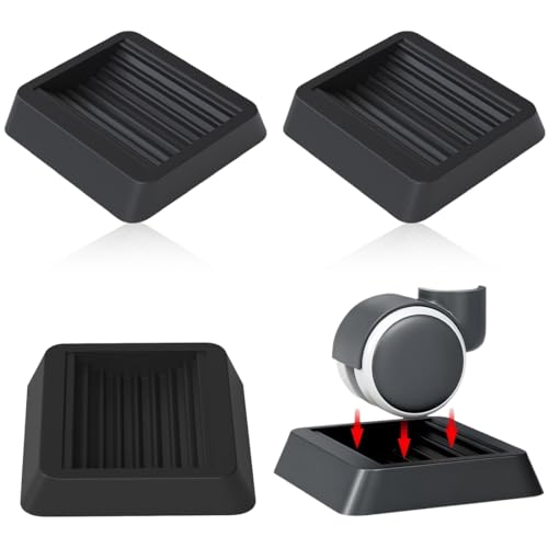 OUDQFCJ 4 pièces Plastique durable, Coussin en caoutchouc antidérapant, Dessous de meubles...