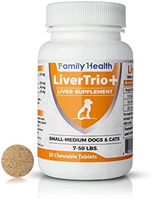 LiverTrio+ Comprehensive Liver Supplement, Combining Same, SPC, Silybin A+B, Glutathione, Chew Tabs for Dogs & Cats 30Ct (Small – Medium Dogs & Cats)