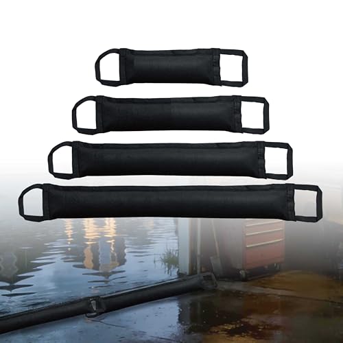 Jovikin Water Activated Flood Barriers - Sandless Sand Bags with Handles 3/4/6/8ft Sizes for Home Garage Kitchen Bathroom Flood Protection (3ft Flood Barrier (2-PK))