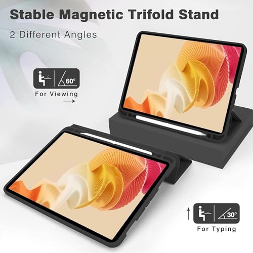 Image of ProElite Cover for Xiaomi Redmi Pad 2 Pro 12.1 inch Case, Soft Flexible Flip Case Cover for Xiaomi Redmi Pad 2 Pro 12.1 inch with Pen Holder, Support Auto Sleep Wake, [Recoil Series] - Marble Green