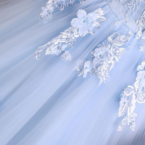 Image of Women's Beading Sweetheart Ball Gown Tulle Layed Long Quinceanera Dress