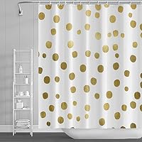 Tende da doccia per bagno con motivo geometrico giallo e oro, in tessuto di poliestere impermeabile con ganci, per casa, hotel, appartamento, fattoria | Leroy Merlin