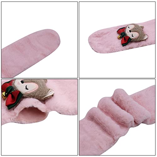 Kids Scarf Winter Warm Knit Scarves Cute Reindeer Bell Scarfs Soft Wool Neck Warmer for Girls Boys Toddlers4