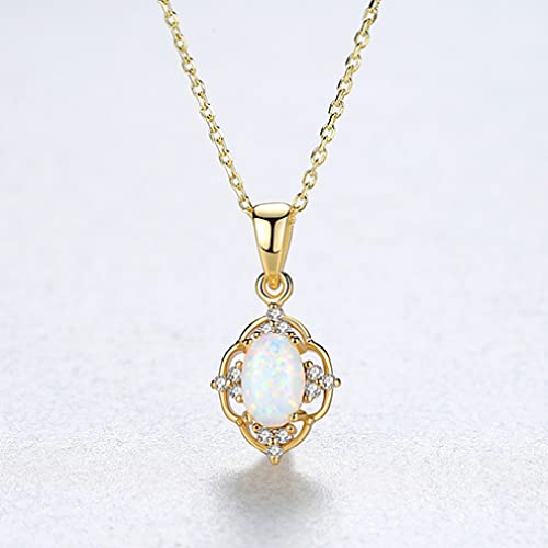 Collier de mariage en opale et pendentif argent pour cérémonie élégante