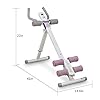 leikefitness-Height-Adjustable-Ab-Trainer-Abdominal-Whole-Body-Workout-Machine-Waist-Cruncher-Core-Toner-Leg-Thighs-Buttocks-Shaper-with-LCD-Monitor-AB9300 leikefitness Height Adjustable Ab Trainer Abdominal Whole Body Workout Machine Waist Cruncher Core Toner,Leg,Thighs,Buttocks Shaper with LCD Monitor AB9300 (Purple)