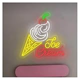 Photo Gallery menge lampada segnaletica insegna al neon a led con cono gelato, luce al neon ice cream, per la decorazione da parete di bar, ristoranti, insegne aperte 45cmx45cm(b) Photo Gallery menge lampada segnaletica insegna al neon a led con cono gelato, luce al neon ice cream, per la decorazione da parete di bar, ristoranti, insegne aperte 45cmx45cm(b)