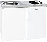 Nutzinhalt insgesamt: 80 L exqUISIT Miniküche Küche Kompakt Klein Küche Küchenblock EEK : A+ Kühlraum: 80 L