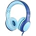 Produktbild 2019 NewORIA Kinder Kopfhörer, Mikrofon Hifi Stereo Kopfhörer Mit Begrenzter Lautstärke, Verstellbare Faltbarer Headset für iPod iPad iPhone, Android, PC, MP3, Geschenk für Jungen & Mädchen Blau