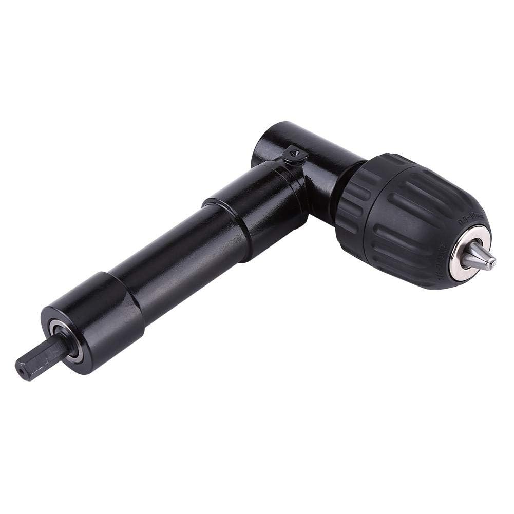 Fafeicy Black Right Angle Drill Adapter Attachment 90 Degrees Drilling Extension Chuck 8Mm Shaft Electric Drill Extension Tool For Tight Corner Workspace With Aluminum Alloy And Plastic Construction