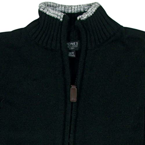 Jones New York Little Boys Zip Up Cardigan Sweater Black 5-62