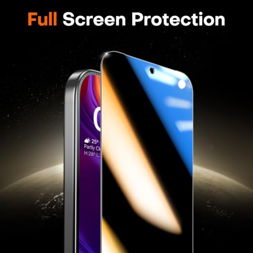 Image of TOCOL for Google Pixel 11 Privacy Screen Protector | Easy Installation, 25 Anti Spy, Data Protection, 9H+ Tempered Glass, 8FT Military Grade Shatterproof, Anti-Scratch, 2 Pack