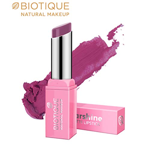 Image of Biotique Natural Makeup Starshine Matte Lipstick, Cupcake