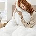 Bedsure GentleSoft Fluffy White Throw Blanket, White Decor Fuzzy Gifts for Women, Soft Cozy Furry Sherpa Fleece Plush Thick Warm Shaggy Faux Fur Throw Blanket for Couch, Bed, Camping, Travel, 50x60