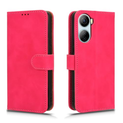 Étui à rabat ZTE Libero 5G II housse protection rose pour le quotidien