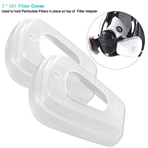 Reusable Full Face Cover 17 in 1, JOEAIS Full Face Respirator, Paint Face Cover for Painting, Machine Polishing, Woodworking, Welding, Decoration Work, and Other Work Protection