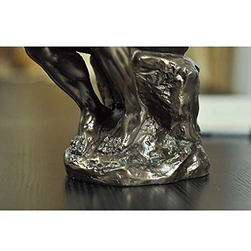 Desktop Ornaments Art Decor For Living Room Office Coffee Study,Bronze The Thinker Statues Crafts,Handmade Sculptures By Auguste Rodin Bronze 20X10X8Cm(8X4X3Inch) #TOP1