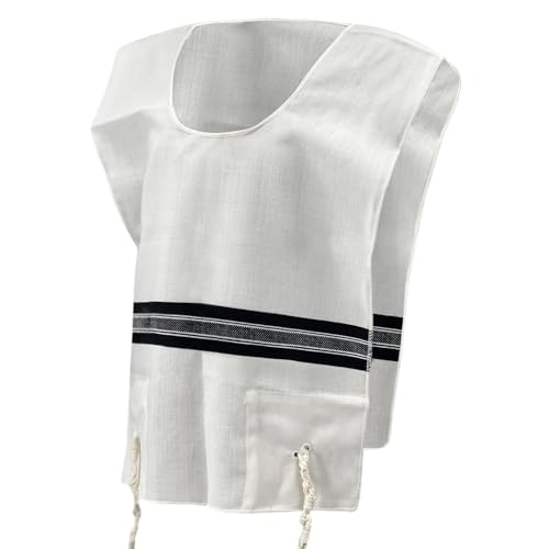 Adult Wool Tallit Katan – Kosher Sephardic, Chabad Tzitzit Hand Spun Tzitzit - Halachically Approved, Made in Israel