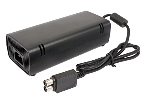 TECHTEK Caricabatterie compatibile con [Microsoft] Xbox 360 Slim, Xbox 360 Slim Console sostituisce DE-X360-3206