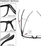 Kerecsen 5 Pack Lunettes de lecture pour les hommes et les femmes Lecteurs Charnières de printemps Lunettes de vue légères