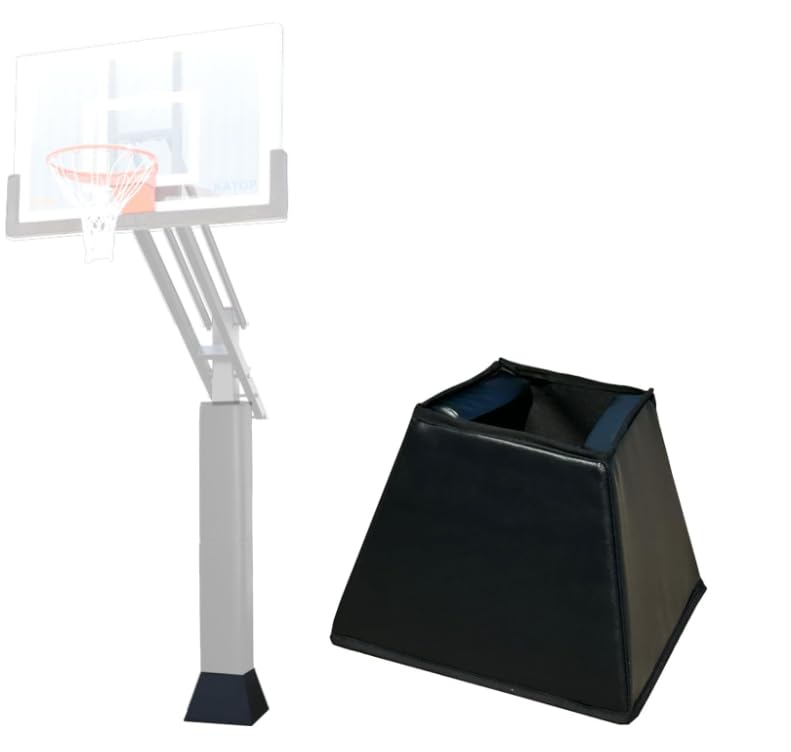 Katop Square Basketball Pole Padding, Durable Basketball Pole Pad for4 x4,5"x5",6"x6",6"x8",8"x8"Square Pole&Base, UV-Resistant Waterproof Basketball Hoop Padding for Protection and Player Safety