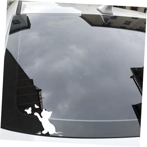 Pegatinas de gato para coche con acabado decorativo PET premium en pack 3