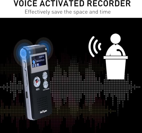 image for HoTiyan Digital Voice Recorder Audio Recording - 64GB Audio Recorder w