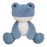 Doindute Navy Blue Frog Plush Stuffed Animal, Cute Furry Frog Toy, Soft Cuddly Plushie Hugger Toy fo