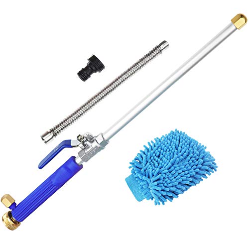Aussel Car Washer Water Jet, High Pressure Power Washer Spraying Nozzle, Hose Pipe Wand Watering Gun for Car Washing Garden Window Cleaning, 6 In One