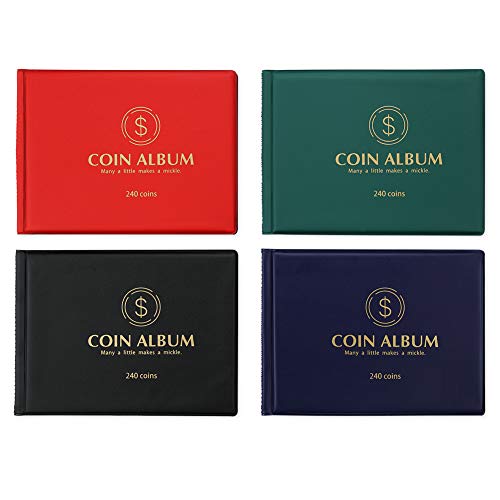 Álbum de monedas MUDOR de 240 bolsillos para coleccionistas y numismática 7