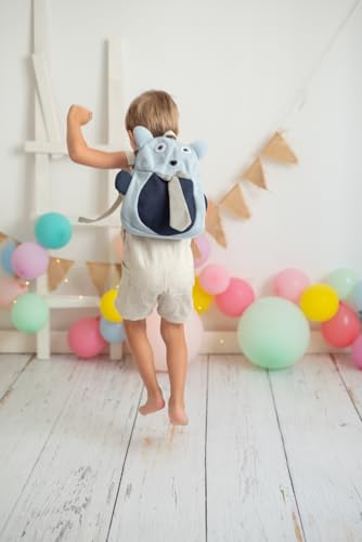 Mochila infantil algodón castor azul cadeau de naissance