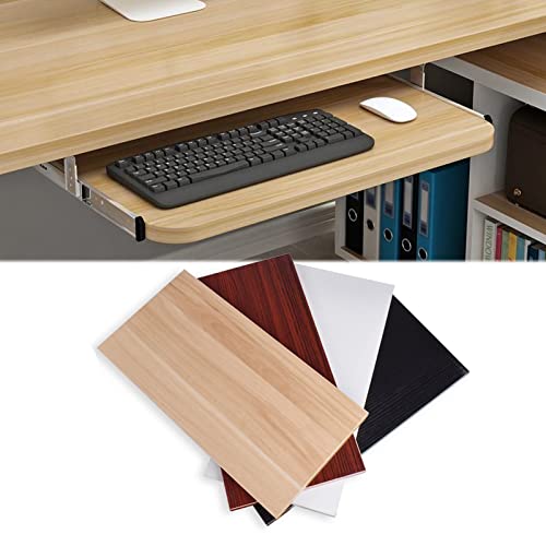 Tiroir réglable avec rails coulissants pour bureaux de 54/60/70 cm Support d'ordinateur ergonomique pour réduire la fatigue Idéal pour la configuration du...
