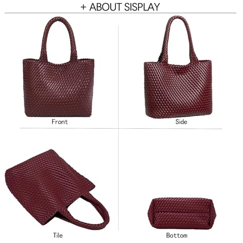 Image of JINMANXUE Fashion Woven Bag Shopper Bag Travel Handbags and Purses Women Tote Bag Large Capacity Shoulder Bags