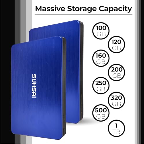 Disque dur externe 500 Go bleu ultra léger 230 grammes mécanique USB 3.0