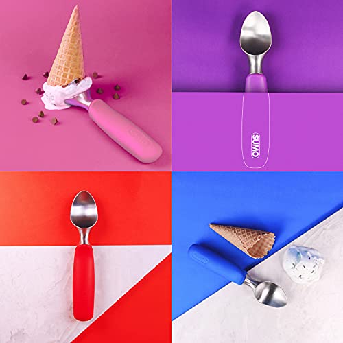 SUMO Ice Cream Scoop - Easy Grip Handle, Solid Stainless Steel Ice Cream Scooper, Dishwasher-Safe (Green)