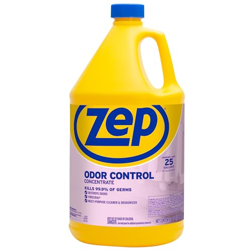 Zep Odor Control Concentrate 128 Ounce ZUOCC128 (1 Bottle), 1 Gallon Concentrate, No Scent