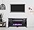 Cambridge Somerset 70-in. Mahogany TV Stand with Multi-Color LED Flames, Driftwood Log Display, and Remote Control, CAM6938-2MAH Electric Fireplace