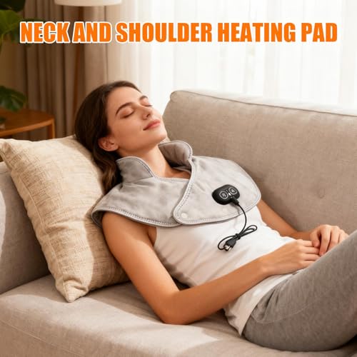 Coussin chauffant pour épaules et cou lesté avec arrêt automatique - 3