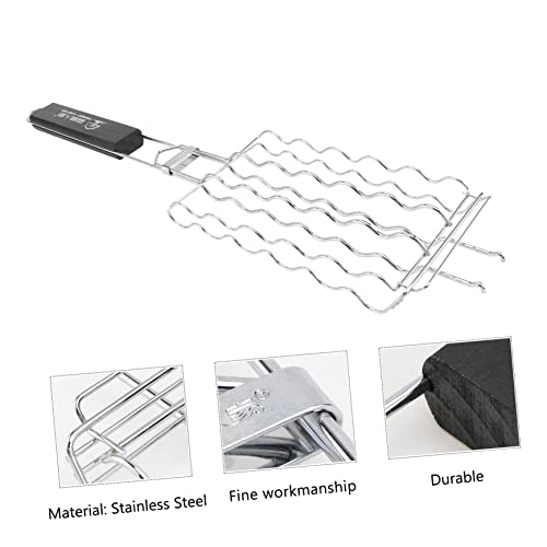 OFFSCH Stainless Steel Bbq Grill Mesh Racks Grilling Clip for Outdoor Grill Topper