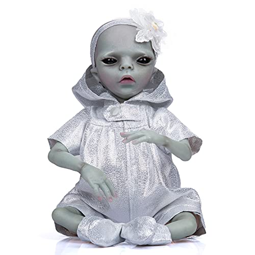 Muñeca Reborn Bebé Alien Realista 35 cm Silicón miniatura 1