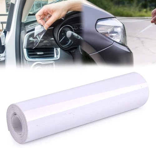 Image of WALLMATE Transparent Film Vinyl Wrap Car & Bike Wrap, Protective Film Self Adhesive Wrap Sheet Roll Film Sticker (60x355 Cm, Plain Wrap Film)