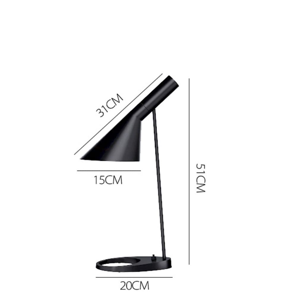 Lampa stołowa Nordycka nowoczesna lampa stołowa LED do sypialni kreatywny salon Study lampka nocna lampa stołowa do nauki Lampa stołowa LED(Zwart)