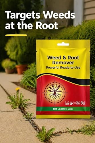 Image of Weed and Root Remover 100G Ready to Use | Fast Acting Deep Penetrating Formula | Removes Weeds from Root for Garden, Lawn, Driveways, Pathways & Outdoor Areas (Pack of 01)
