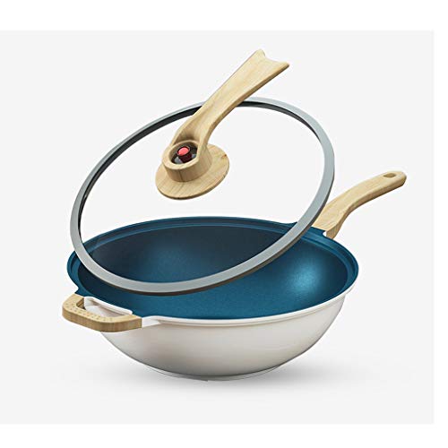 Stir-fry pot de cuisine de 32 cm antiadhésif pour gaz et induction
