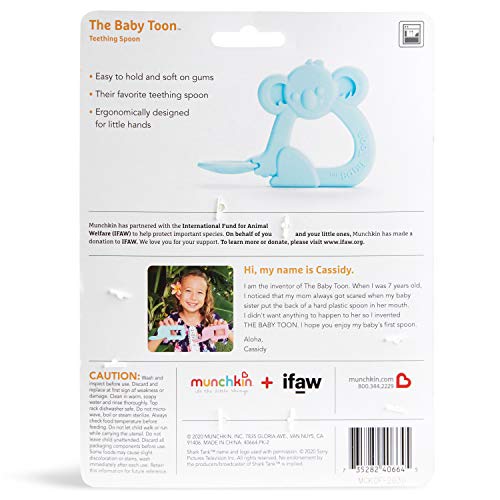 Image of Munchkin The Baby Toon Silicone Teether Spoon, Koala (As Seen On Shark Tank)