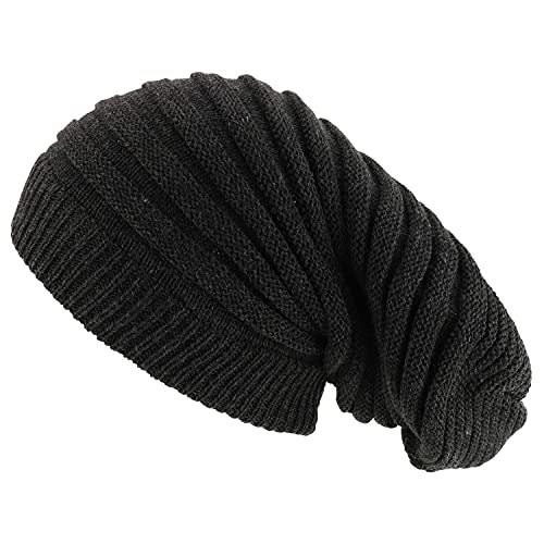Armycrew Dreadlock Deep Crown Ribbed Long Knit Rasta Beanie -