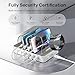 Unitek Multi USB Charging Station - 6 Port USB C Charging Dock with 2 PD 20W, Multiple Devices Charging Station Organizer for iPad, iPhone, iWatch, Samsung, Tablets and More
