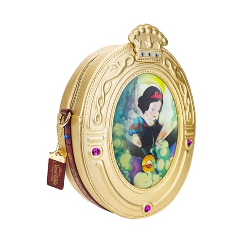 Snow White Purse for Women - Disney Handbag Bundle with Magic Mirror Crossbody Bag for Teens Plus Water Bottle | Snow White Accessories Set3